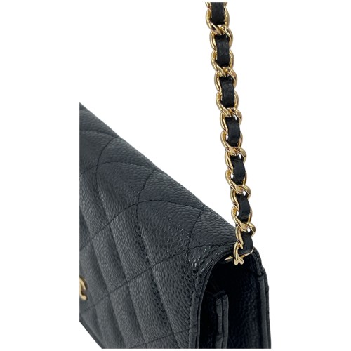 Chanel Wallet on Chain WOC Kalbsleder Schwarz