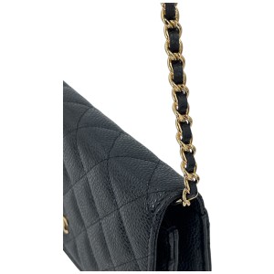 Chanel Wallet on Chain WOC Calfskin Black