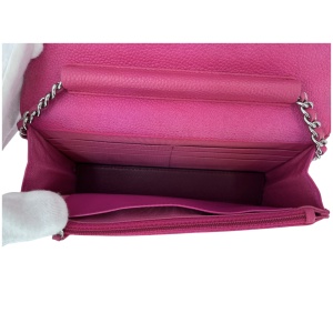 Chanel Wallet on Chain WOC Pochette Kalbsleder Pink SHW