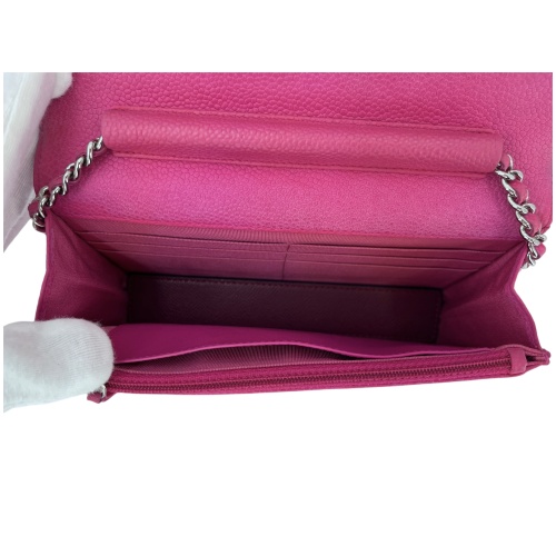 Chanel Wallet on Chain WOC Pochette Kalbsleder Pink SHW