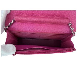 Chanel Wallet on Chain WOC Calfskin Pink