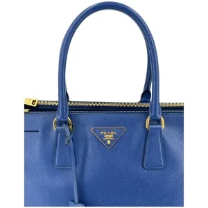 Prada Galliera Large Saffiano Blau
