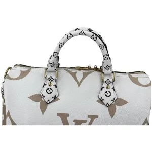 Louis Vuitton Speedy 30 Bandouliere Giant Khaki