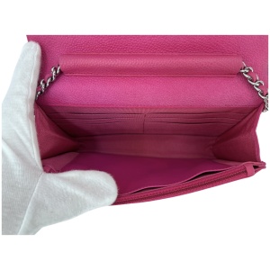 Chanel Wallet on Chain WOC Pochette Kalbsleder Pink SHW