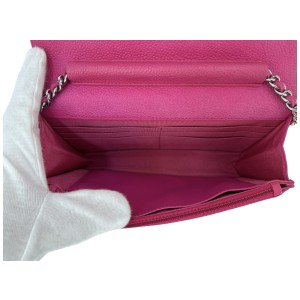 Chanel Wallet on Chain WOC Calfskin Pink