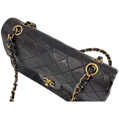 Chanel Timeless Double Flap Bag Small Lammleder Schwarz