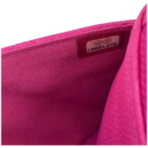 Chanel Wallet on Chain WOC Kalbsleder Pink