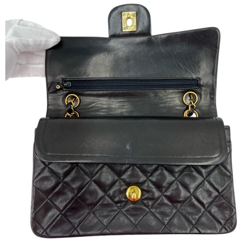 Chanel Timeless Double Flap Bag Small Lambskin Black