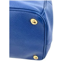 Prada Galliera Large Saffiano Blau