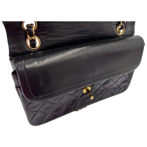 Chanel Timeless Double Flap Bag Small Lambskin Black