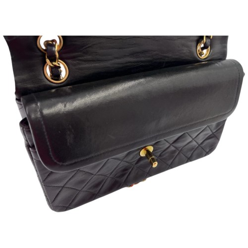 Chanel Timeless Double Flap Bag Small Lambskin Black