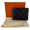 Cartera Louis Vuitton Slender Monogram Eclipse Canvas para hombre Louis Vuitton 18 Cartera Louis Vuitton Slender Monogram Eclipse Canvas para hombre Louis Vuitton 18