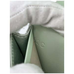 Prada Card Holder with Shoulder Strap and Crystals Acqua