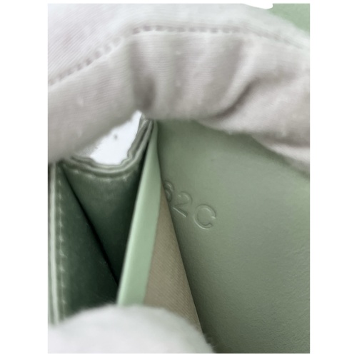 Prada Card Holder with Shoulder Strap and Crystals Acqua