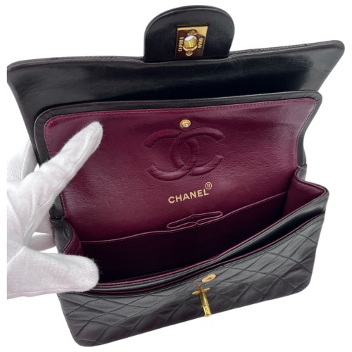 Chanel Timeless Double Flap Bag Small Lambskin Black