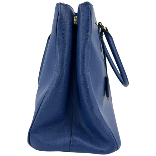 Prada Galliera Large Saffiano Blau