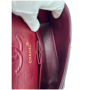 Chanel Timeless Double Flap Bag Small Lammleder Schwarz