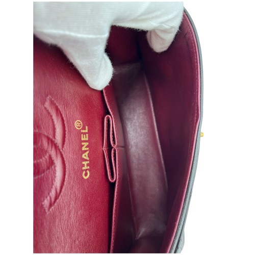 Chanel Timeless Double Flap Bag Small Lammleder Schwarz