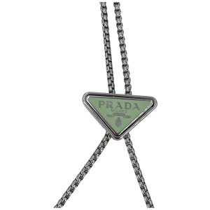 Prada Card Holder with Shoulder Strap and Crystals Acqua