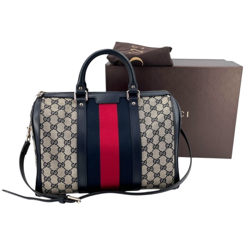 Gucci GG Canvas Boston Bag