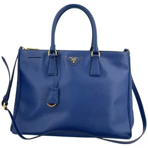 Prada Galliera Large Saffiano Blau