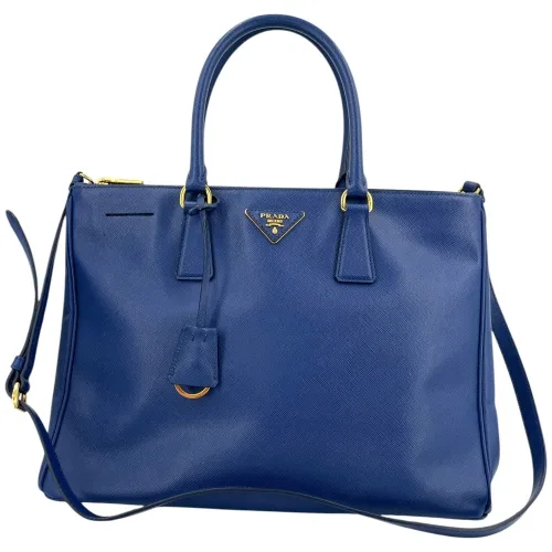 Prada Galliera Large Saffiano Blau