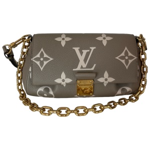 Louis Vuitton Favorite Monogram Empreinte Bicolor Tourterelle