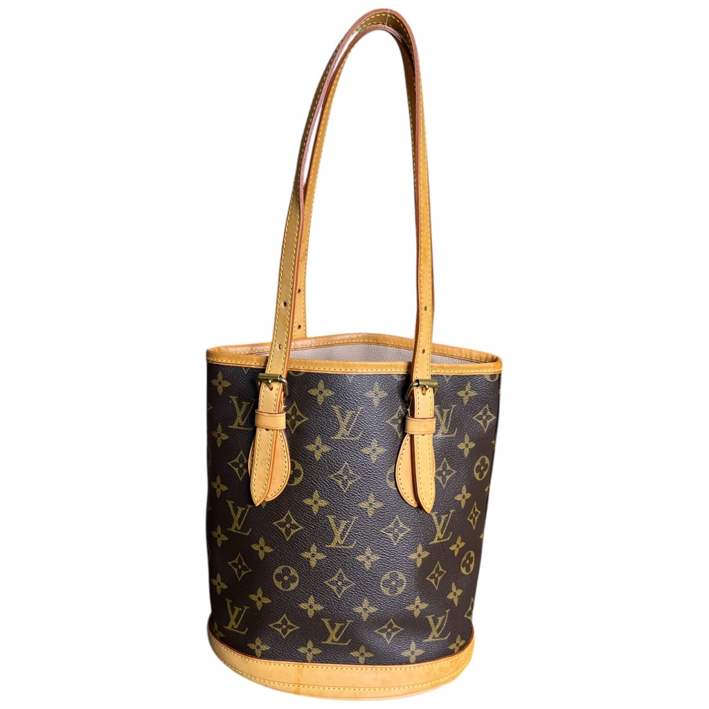 Louis Vuitton Bucket PM Monogram Canvas Carrier bags Louis Vuitton