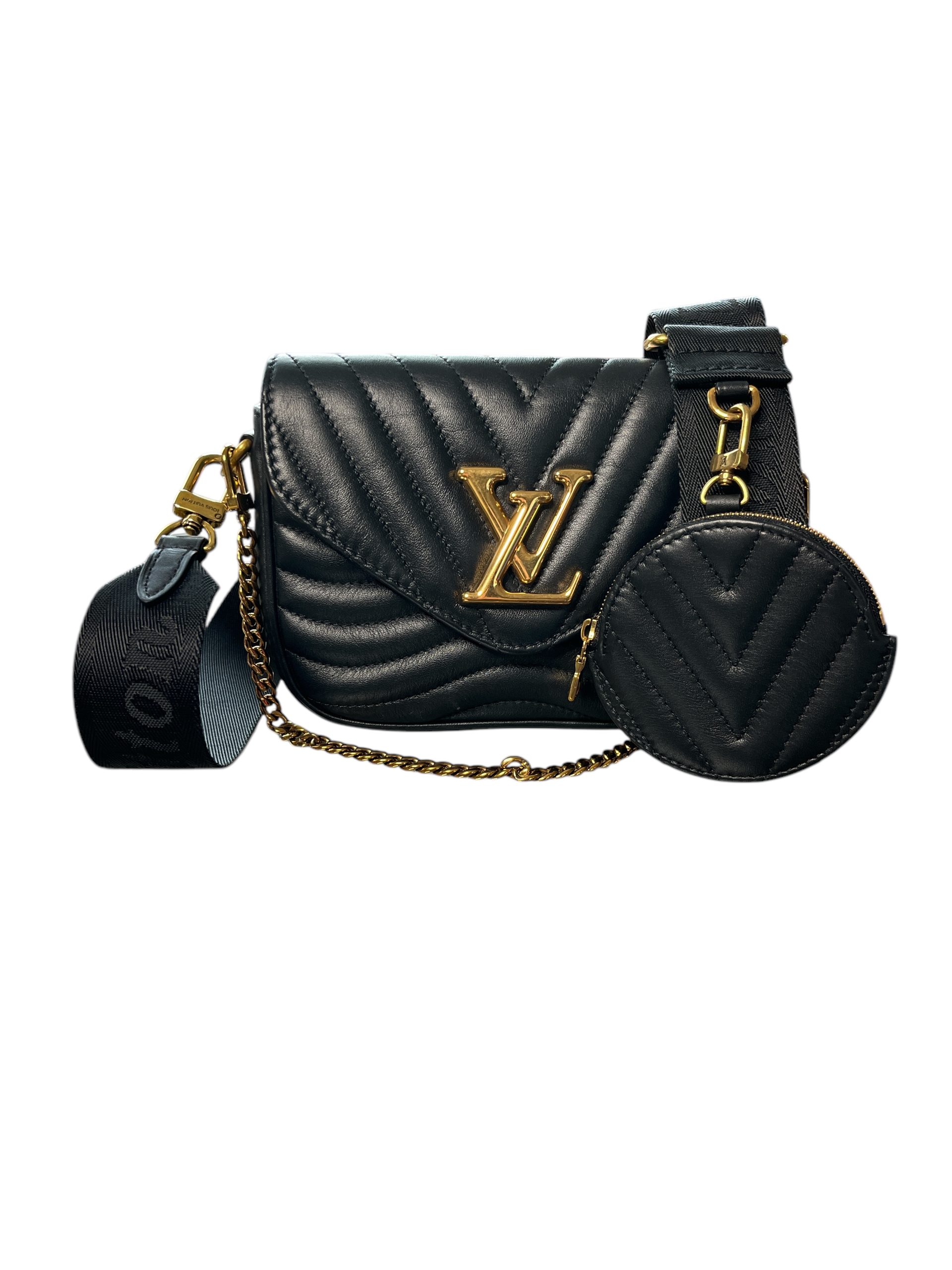 Louis Vuitton New Wave Multi Pochette Black I Love Handbags