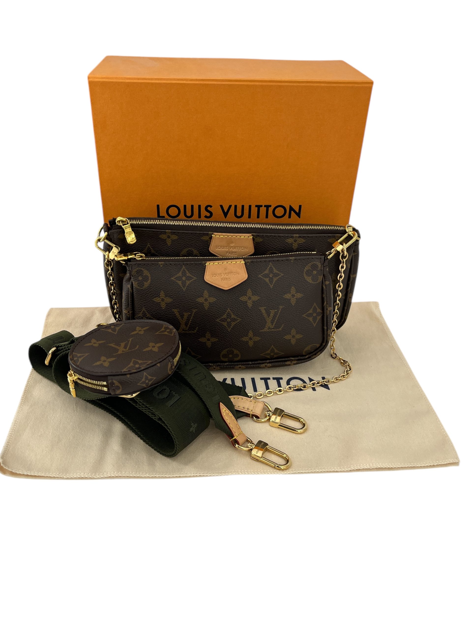 Louis Vuitton Multi Pochette Accessoires Monogram Canvas Khaki I