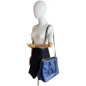 Prada Galliera Large Saffiano Blau