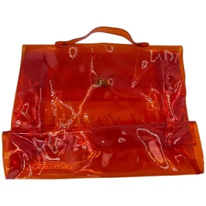 Hermès Vintage Vinyl Kelly Orange