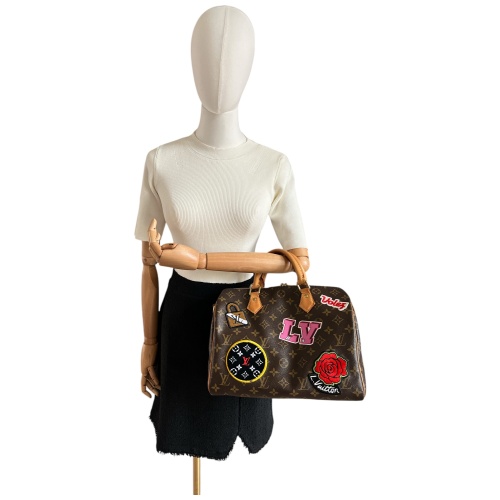 Louis Vuitton Speedy Bandouliere 30 Patches
