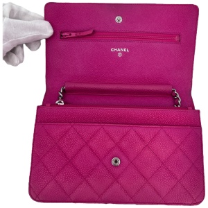Chanel Wallet on Chain WOC Pochette Kalbsleder Pink SHW