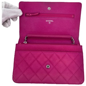 Chanel Wallet on Chain WOC Calfskin Pink