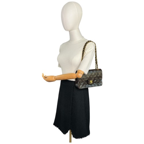 Chanel Timeless Double Flap Bag Small Lambskin Black