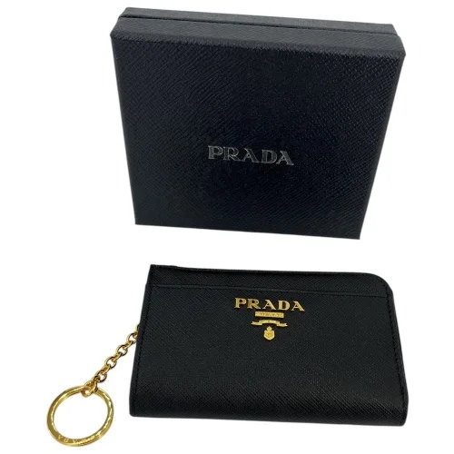 Prada Schlüsseletui Saffiano Schwarz