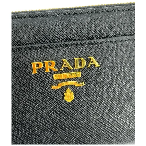 Prada Schlüsseletui Saffiano Schwarz