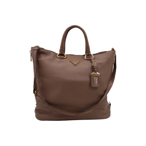 Prada Vitello Daino Shopping Bag Handtaschen Prada