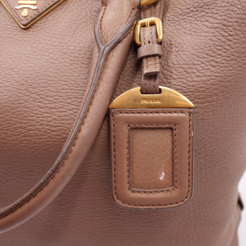 Prada Vitello Daino Shopping Bag Handtaschen Prada 16