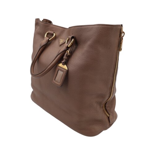 Prada Vitello Daino Shopping Bag Handtaschen Prada 7