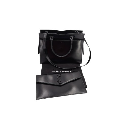 Saint Laurent Uptown Tote Bag Medium Schwarz