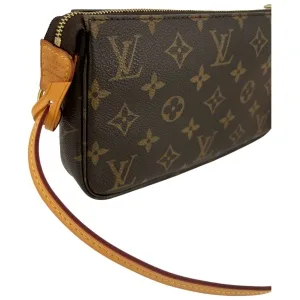 Leder Schulterriemen für Pochette Accessoires Hellbraun