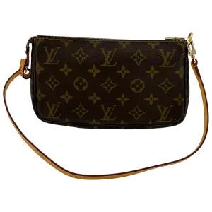 Leder Schulterriemen für Pochette Accessoires Hellbraun