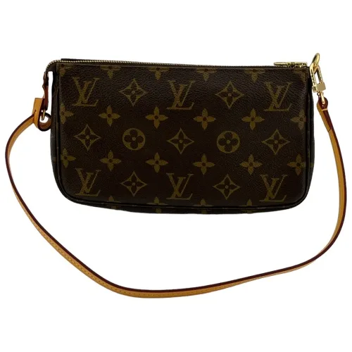 Leder Schulterriemen für Pochette Accessoires Hellbraun
