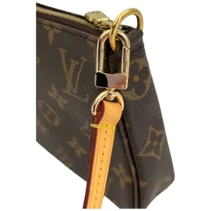 Leder Schulterriemen für Pochette Accessoires Hellbraun