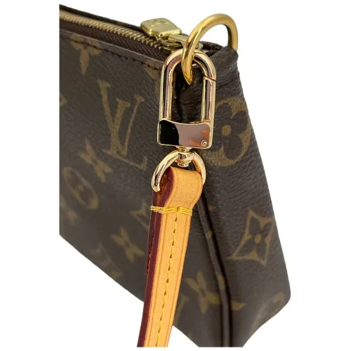 Leder Schulterriemen für Pochette Accessoires Hellbraun