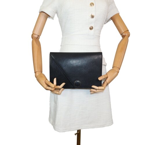 Yves Saint Laurent Vintage Clutch Schwarz Handtaschen Saint Laurent 6